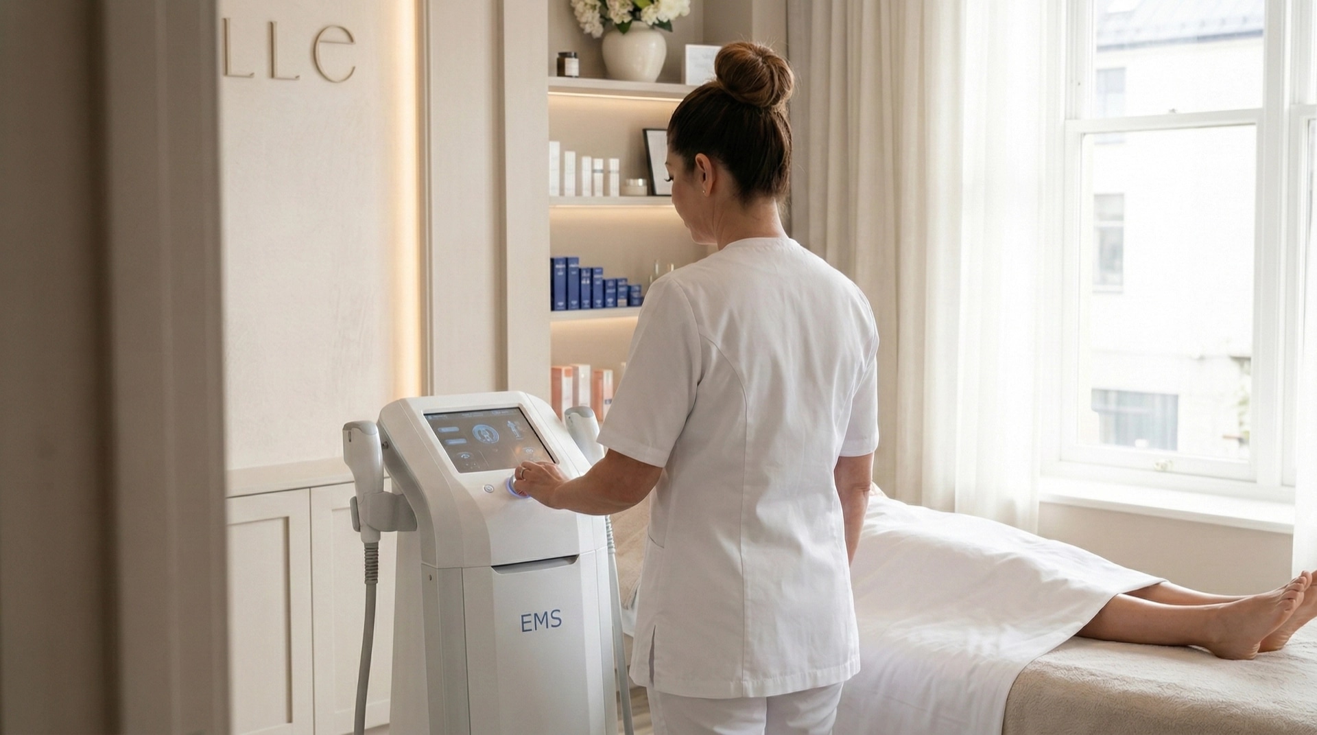 Behandlingsrum hos Dibélle æstetisk klinik på Kullagatan i Helsingborg